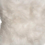2' X 3' White Natural Wool Long-Haired Sheepskin Area Rug - Homeroots - Flyclothing LLC