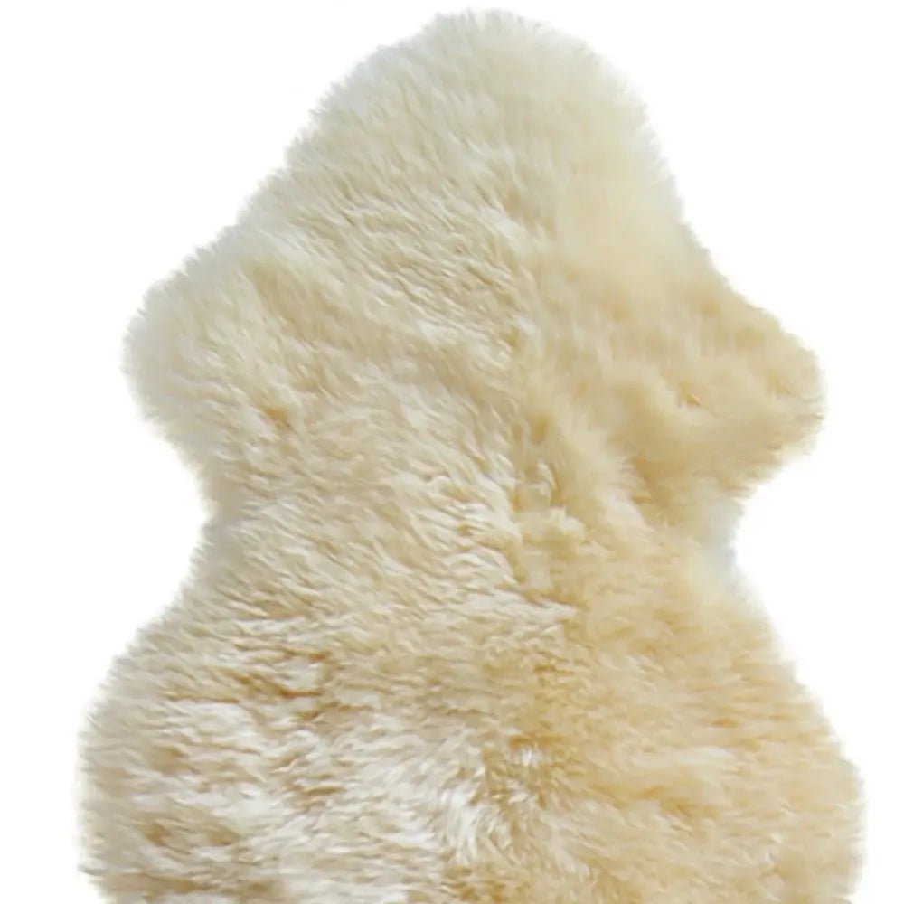 2' X 3' Gold Sheepskin Non Skid Area Rug - Homeroots - Flyclothing LLC