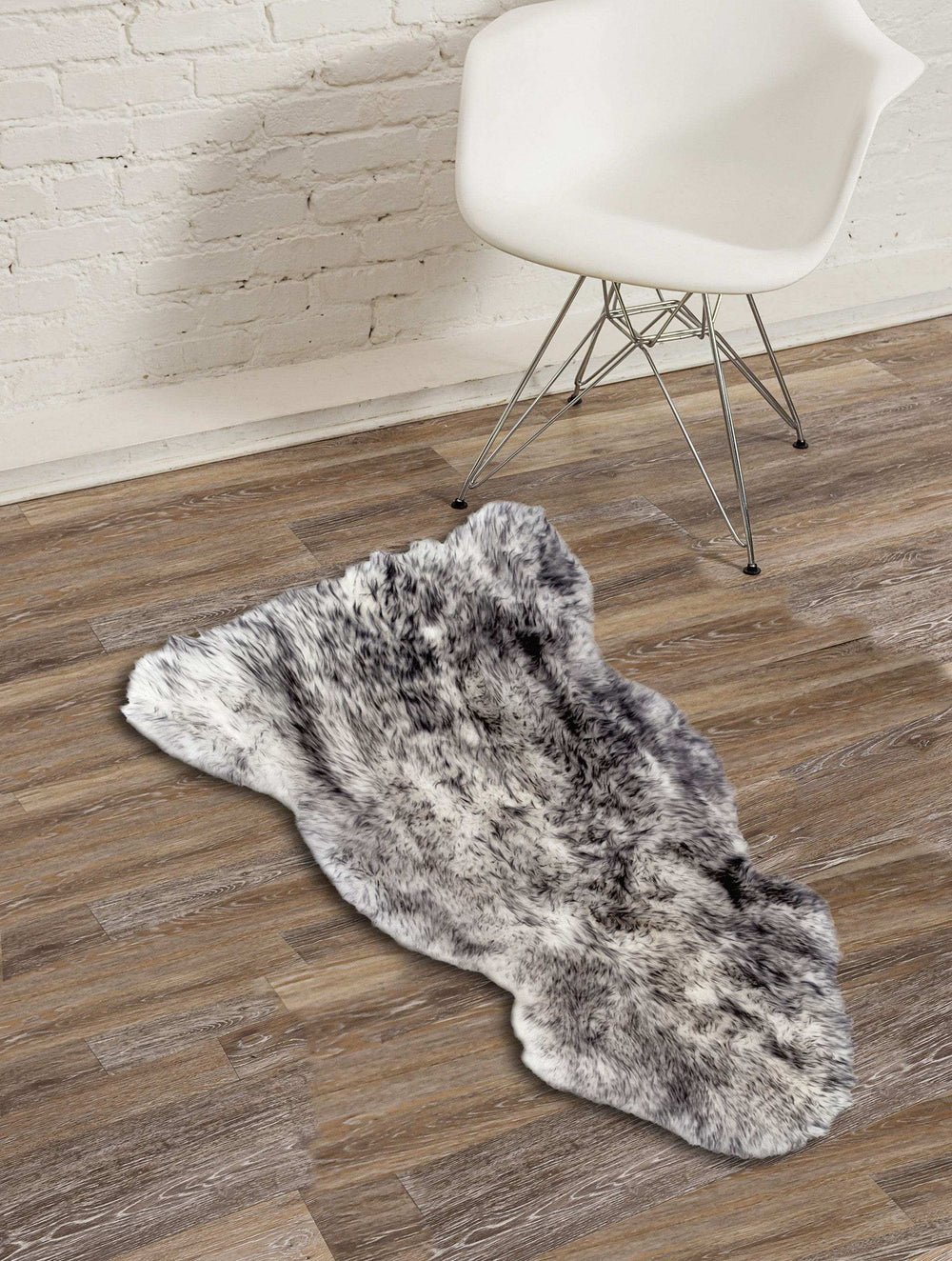 Gradient Grey Animal Print Area Rug - Homeroots - Flyclothing LLC