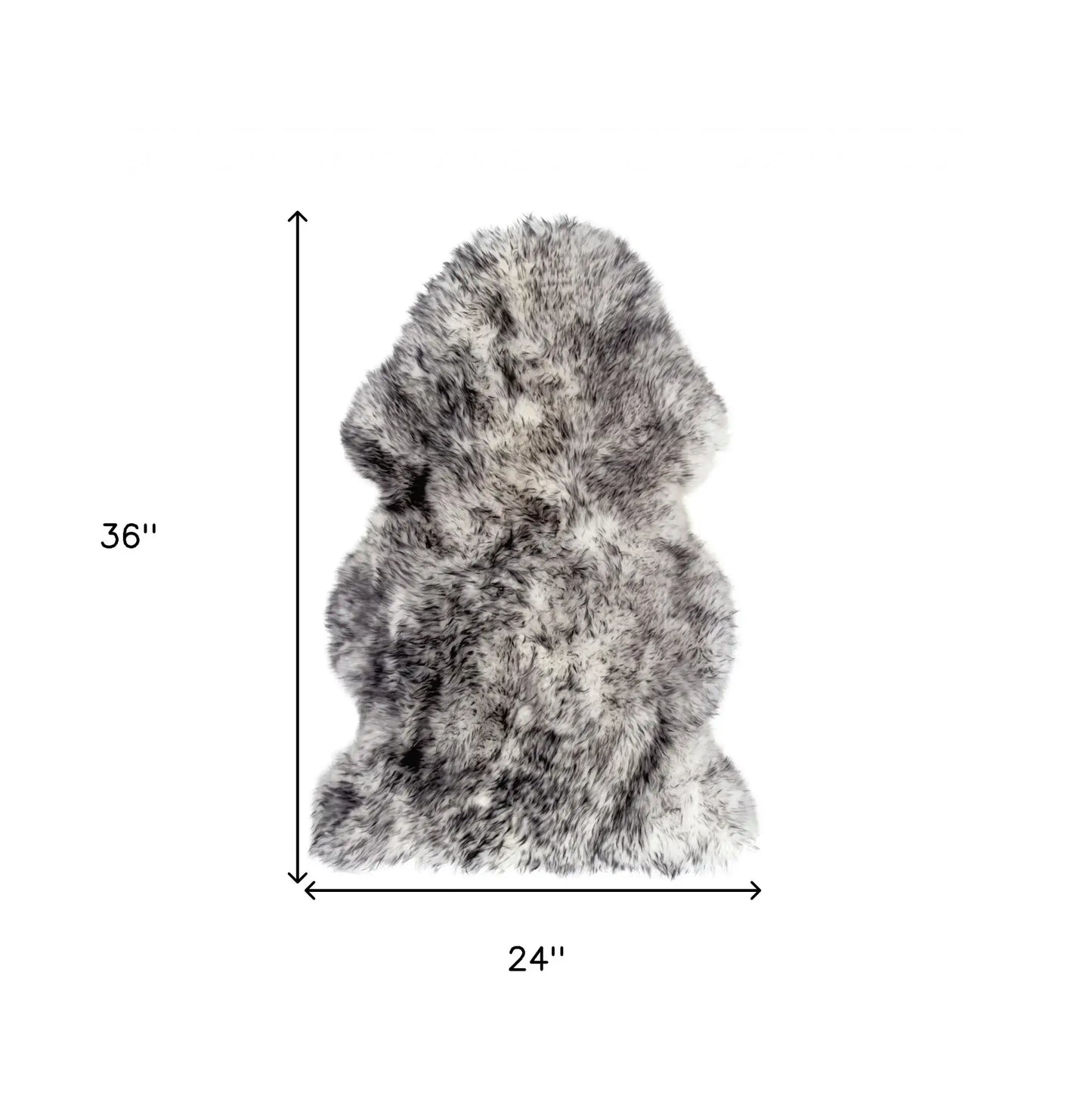 Gradient Grey Animal Print Area Rug - Homeroots - Flyclothing LLC