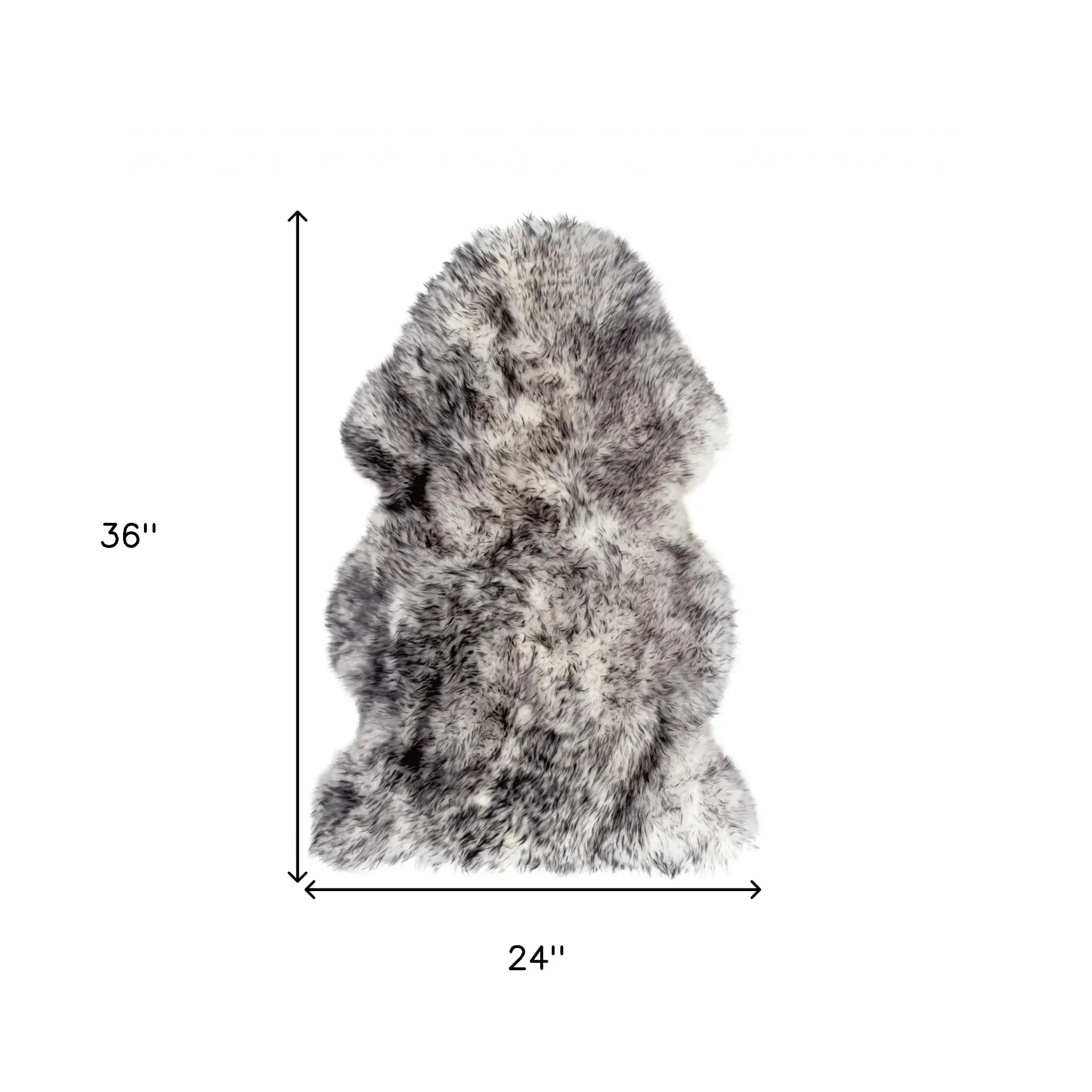 Gradient Grey Animal Print Area Rug - Homeroots - Flyclothing LLC