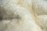 2' X 3' White Natural New Zealand Sheepskin Wool Area Rug - Homeroots