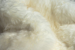 2' X 3' White Natural New Zealand Sheepskin Wool Area Rug - Homeroots