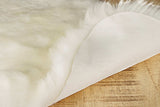 2' X 3' White Natural New Zealand Sheepskin Wool Area Rug - Homeroots - Flyclothing LLC