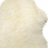 2' X 3' White Natural New Zealand Sheepskin Wool Area Rug - Homeroots - Flyclothing LLC