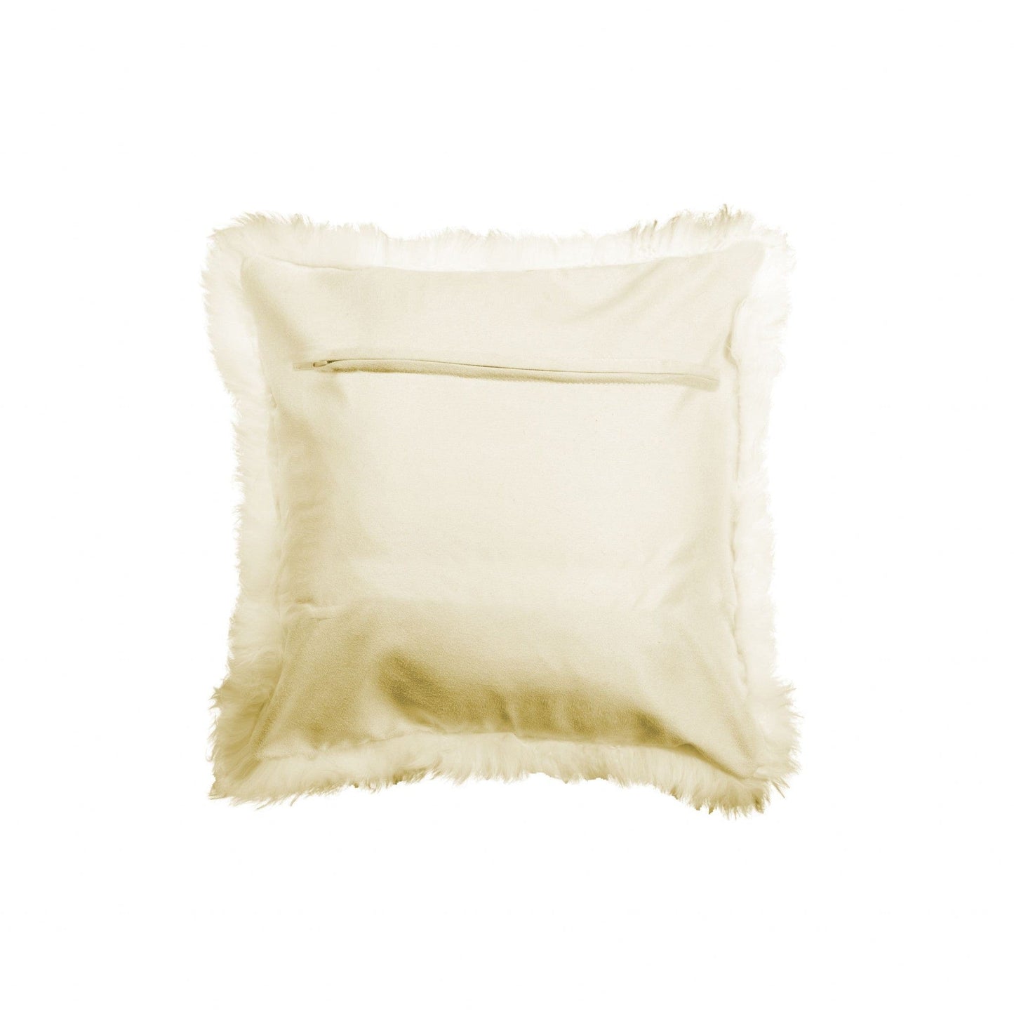 18" Natural Sheepskin Throw Pillow - Homeroots - Flyclothing LLC