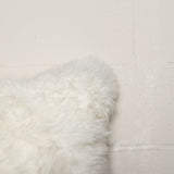 18" Natural Sheepskin Throw Pillow - Homeroots - Flyclothing LLC