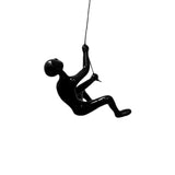 6" Black Unique Climbing Man With Rope Wall Art - Homeroots - Flyclothing LLC