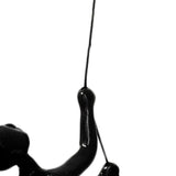 6" Black Unique Climbing Man With Rope Wall Art - Homeroots - Flyclothing LLC