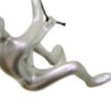 6" Silver Unique Climbing Man With Rope Wall Art - Homeroots