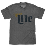 Miller Lite Distressed Logo T-Shirt - Gray