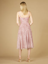 Flowing, Sequin Midi Dress