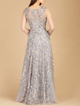 High Neck, Long Sleeve Ball Gown