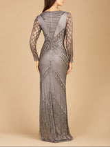 Long Sleeve Fringe Dress