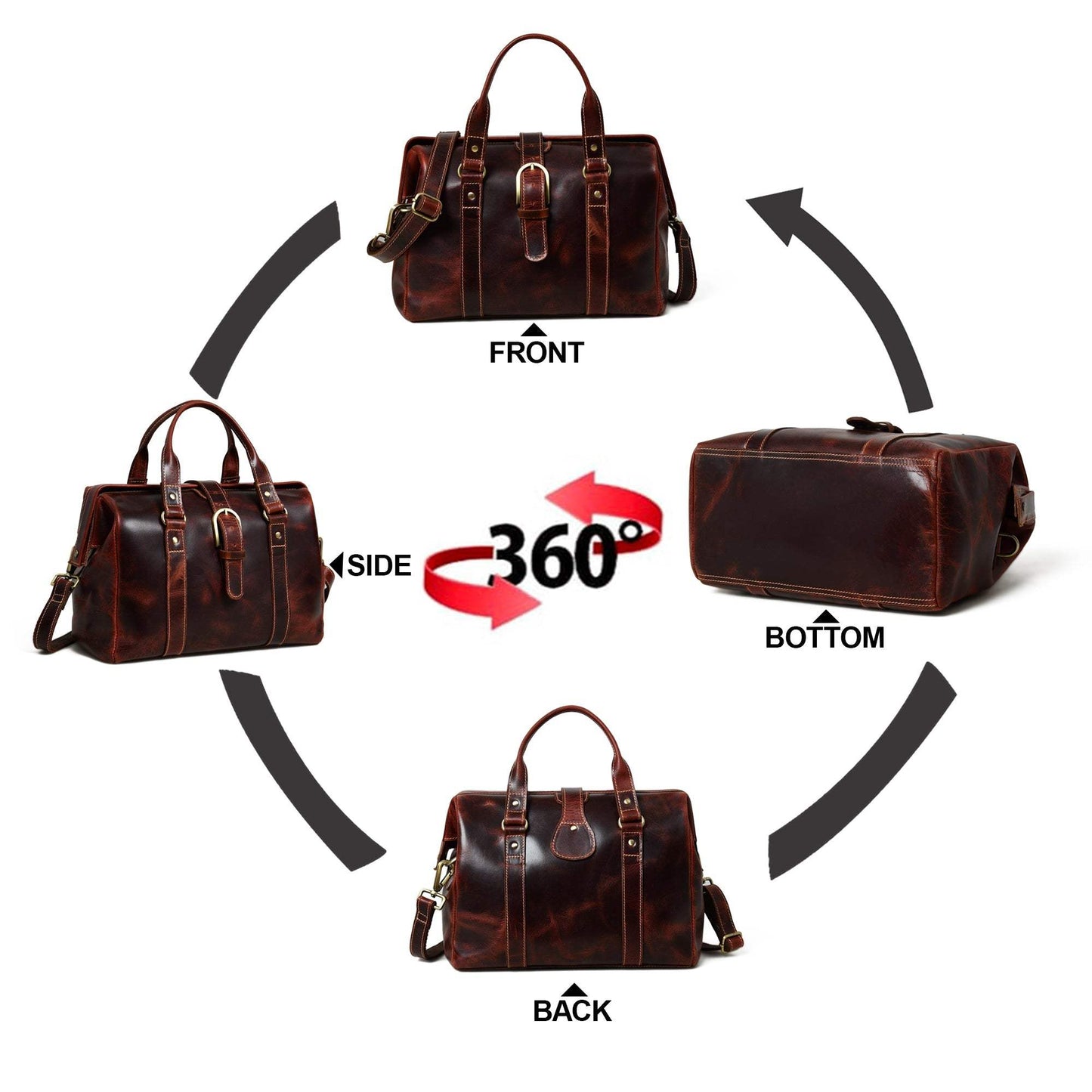 Wineberry Chic Handbag - Classy Leather Bags - Flyclothing LLC
