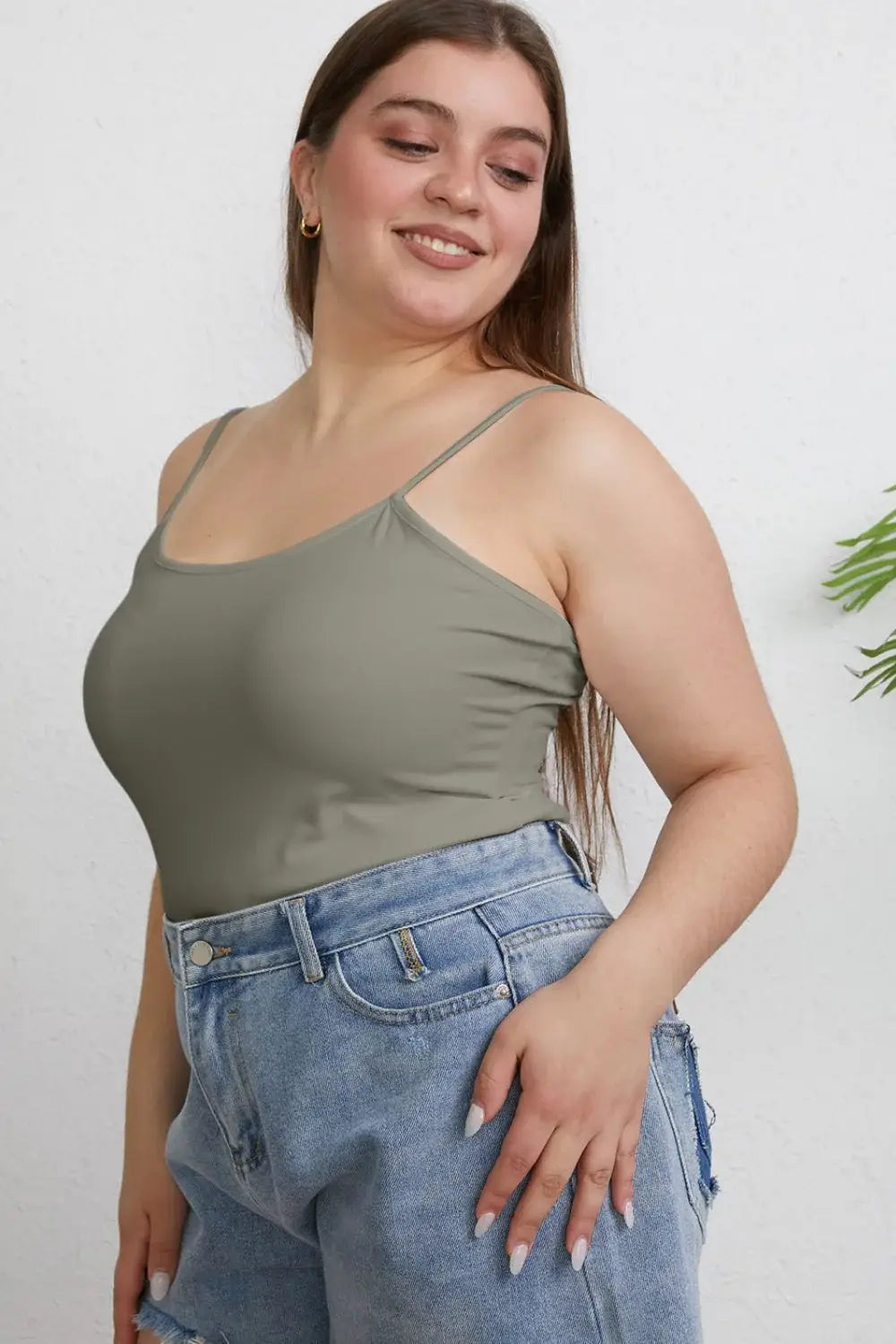Basic Bae Full Size Round Neck Slim Cami - ShopBasicbae - Flyclothing LLC