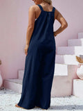 Plus Size Square Neck Wide Leg Overalls - Trendsi - Flyclothing LLC