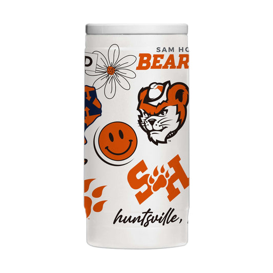 Sam Houston State 12oz Native Powdercoat SlimCan Coolie - Logo Brands - Flyclothing LLC