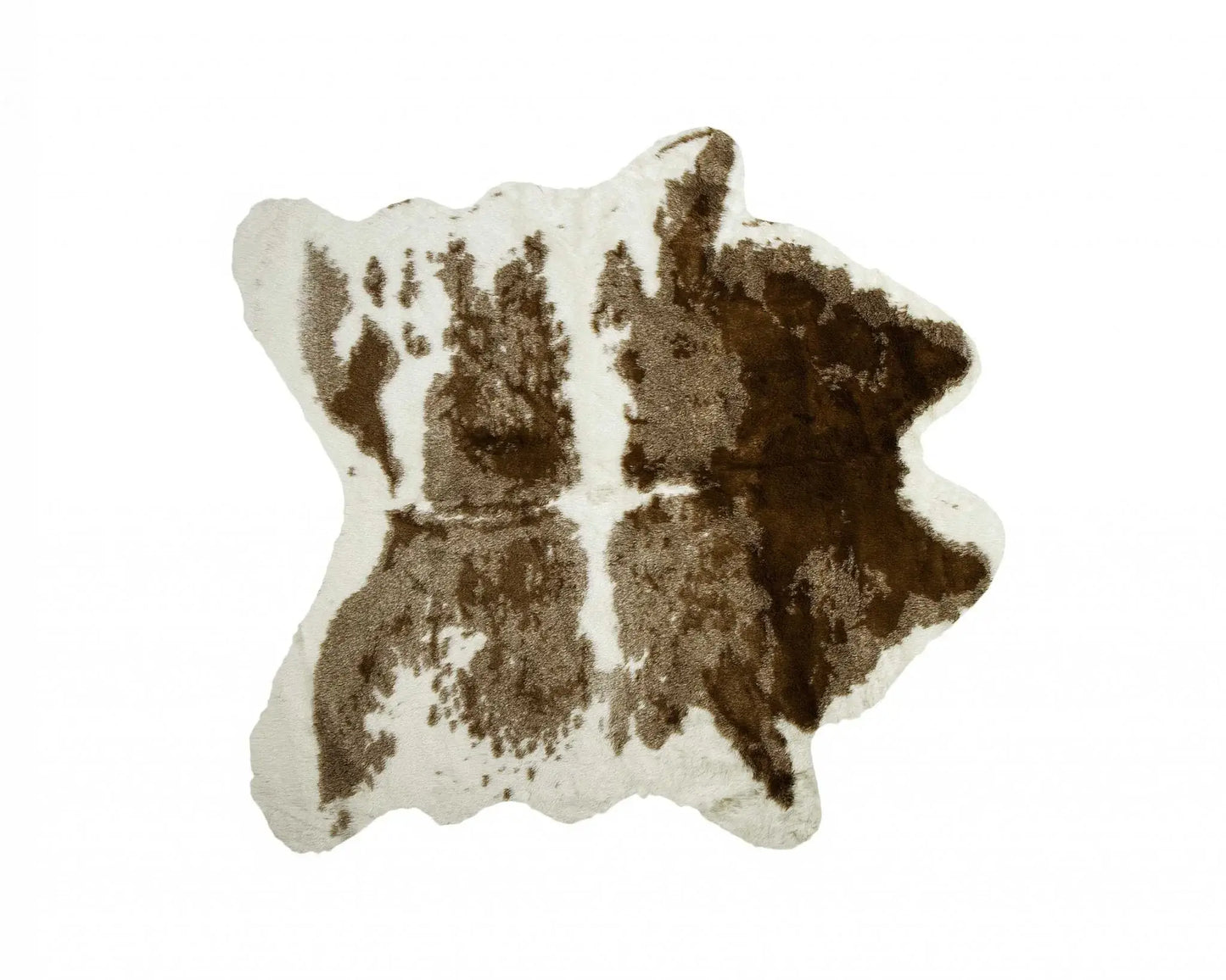 Brown And White Animal Print Area Rug - Homeroots - Flyclothing LLC