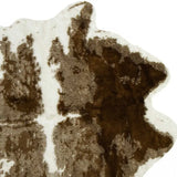 Brown And White Animal Print Area Rug - Homeroots - Flyclothing LLC