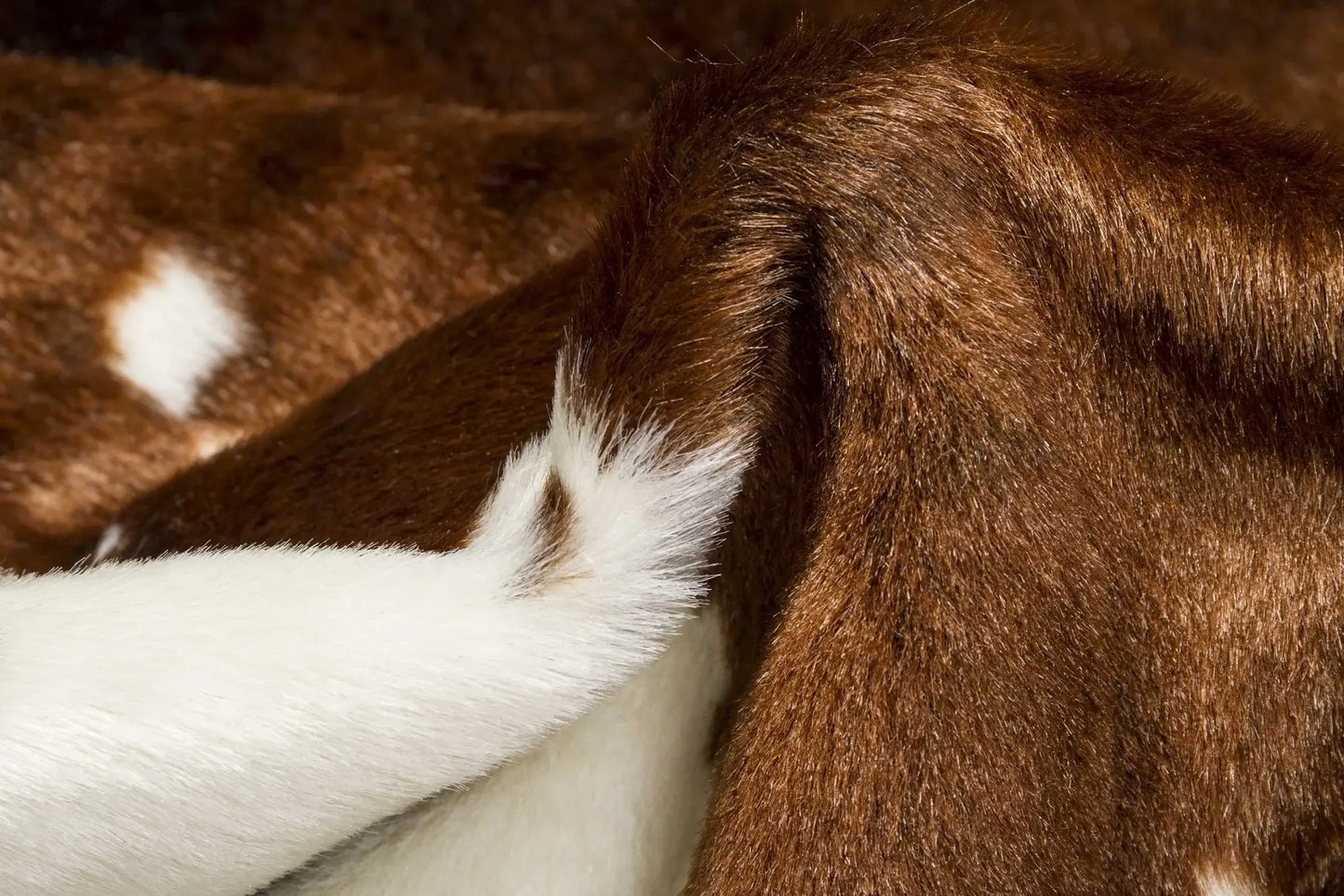 4' X 5' Faux Cow Hide Brown And White Area Rug - Homeroots - Flyclothing LLC