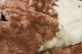 4' X 5' Brown and Ivory Faux Cowhide Animal Print Printed Area Rug - Homeroots - Flyclothing LLC