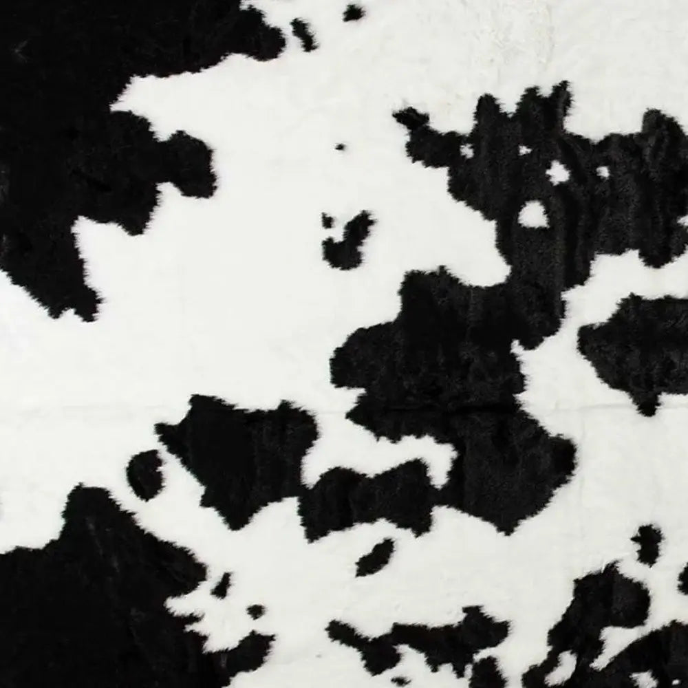 5' X 8' Black and White Hand Knotted Area Rug - Homeroots - Flyclothing LLC