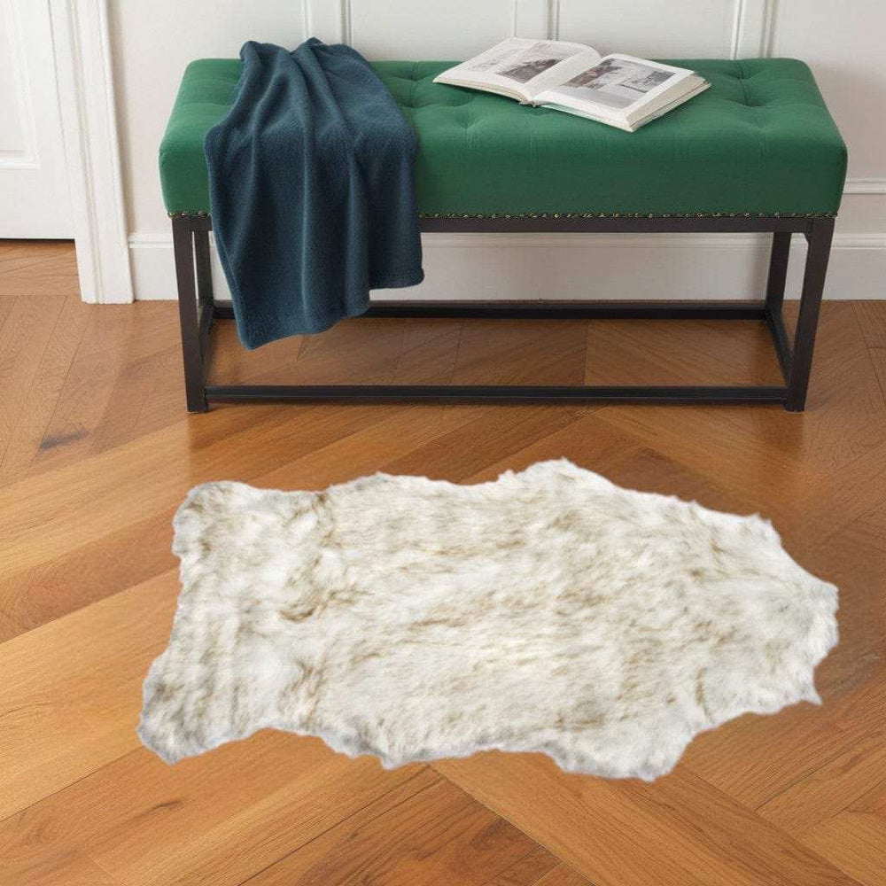 2' X 3' Gradient Tan Animal Print Area Rug - Homeroots - Flyclothing LLC