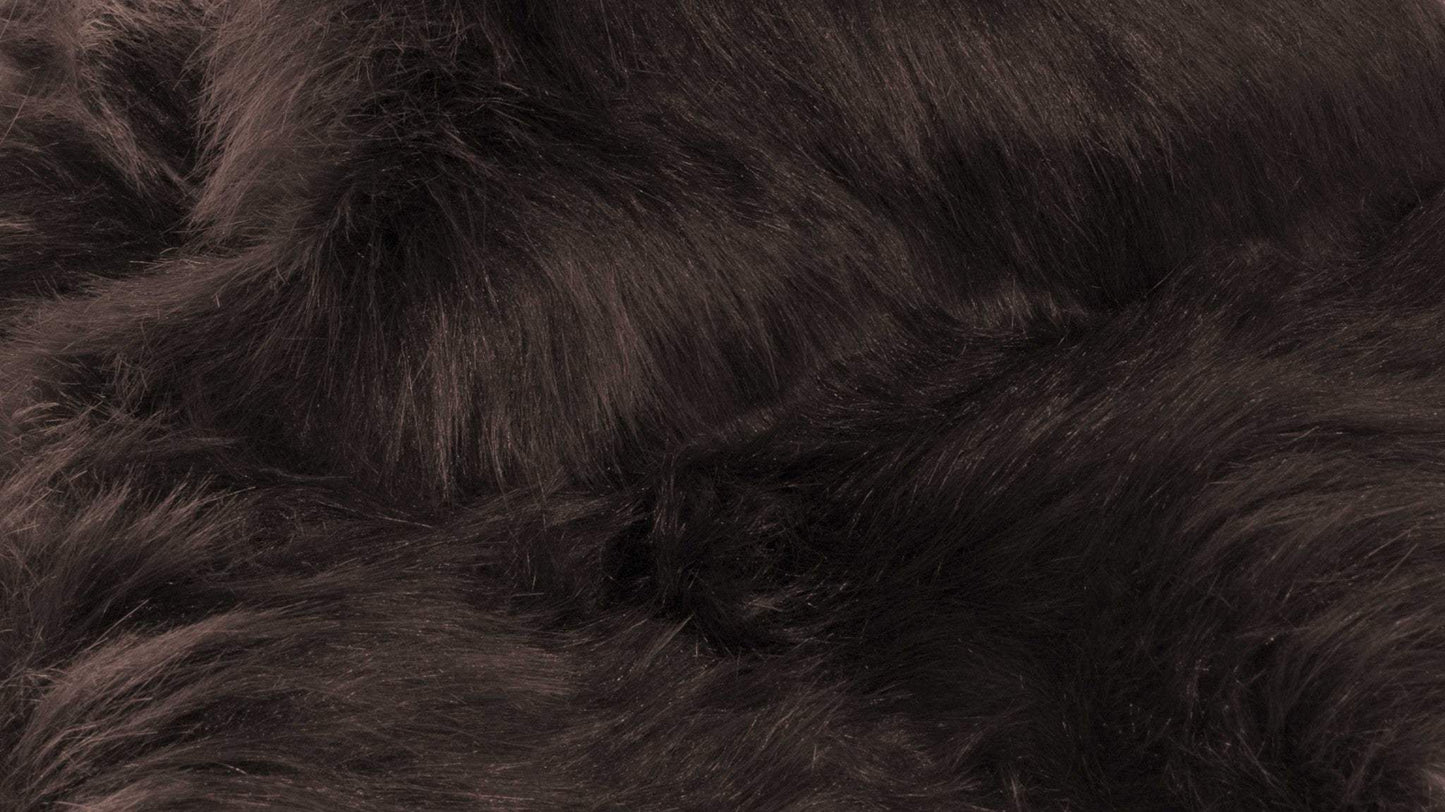 2' X 3' Chocolate Faux Fur Animal Print Area Rug - Homeroots - Flyclothing LLC