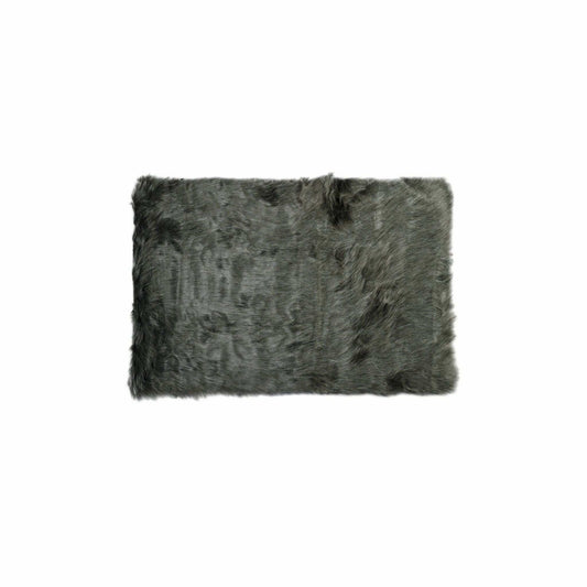 2' X 3' Grey Faux Fur Animal Print Area Rug - Homeroots - Flyclothing LLC