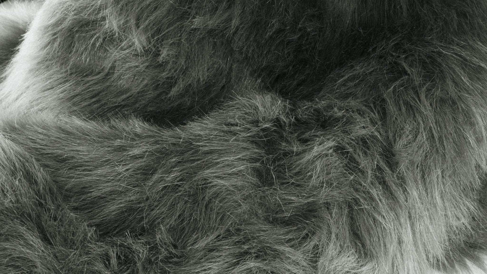 2' X 3' Grey Faux Fur Animal Print Area Rug - Homeroots - Flyclothing LLC