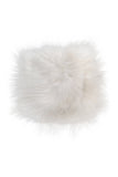 15" X 15" White Synthetic Solid Color Pad - Homeroots