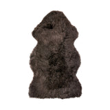 24" X 36" Chocolate Single Sheepskin Area Rug - Homeroots