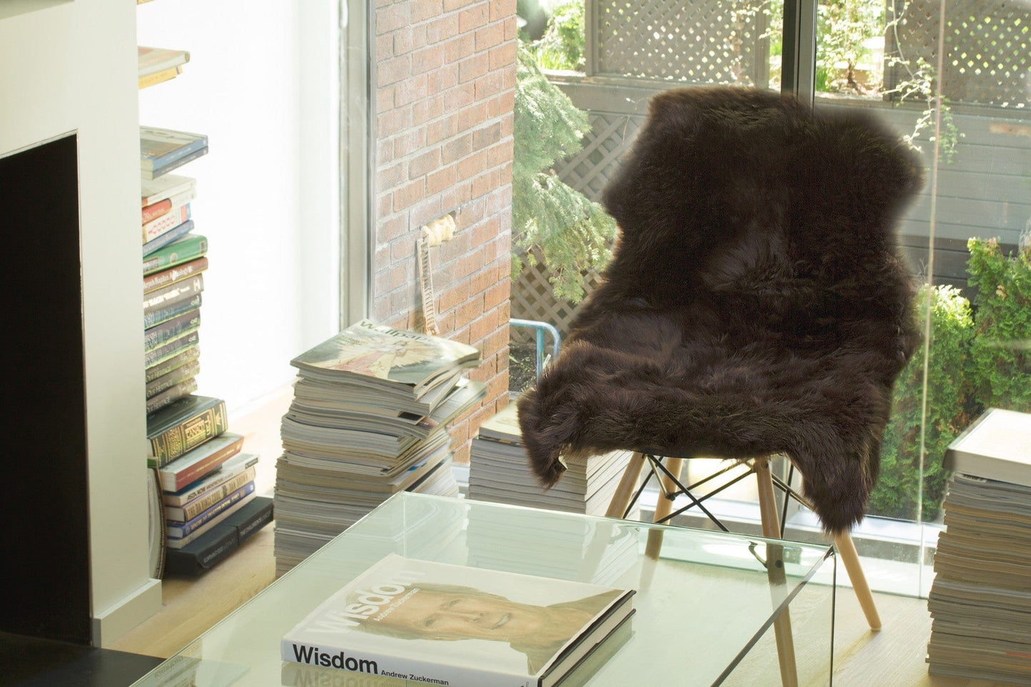 24" X 36" Chocolate Single Sheepskin Area Rug - Homeroots - Flyclothing LLC
