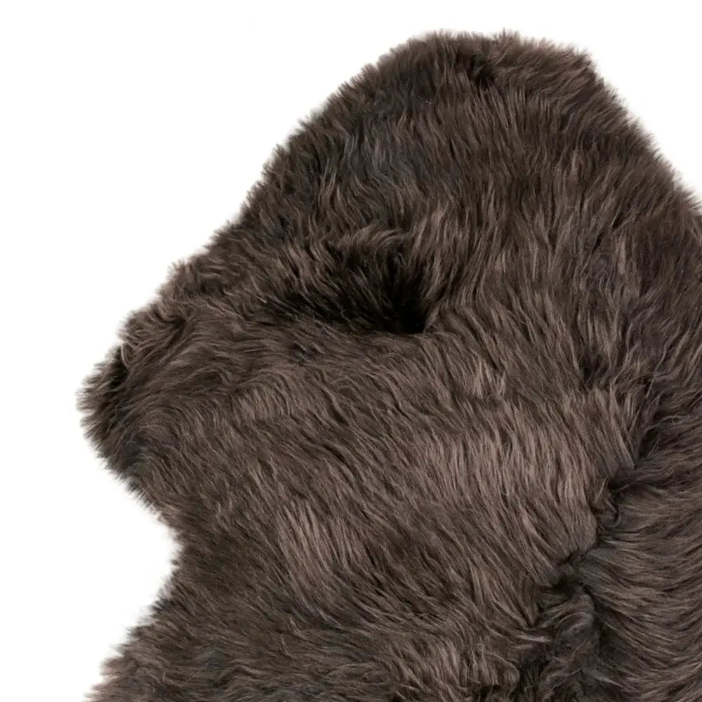 24" X 36" Chocolate Single Sheepskin Area Rug - Homeroots - Flyclothing LLC