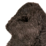 24" X 36" Chocolate Single Sheepskin Area Rug - Homeroots - Flyclothing LLC