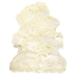 2' X 3' Natural New Zealand Sheepskin Wool Area Rug - Homeroots