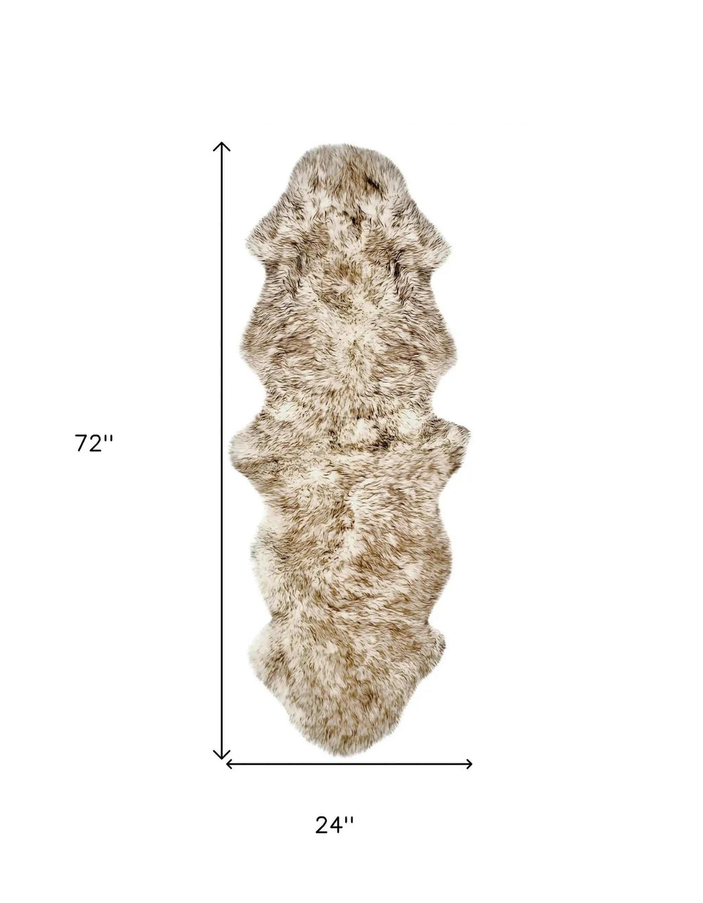 Gradient Chocolate Animal Print Area Rug - Homeroots - Flyclothing LLC