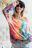 BiBi Tie Dye Soft Knit Jersey Top - Trendsi