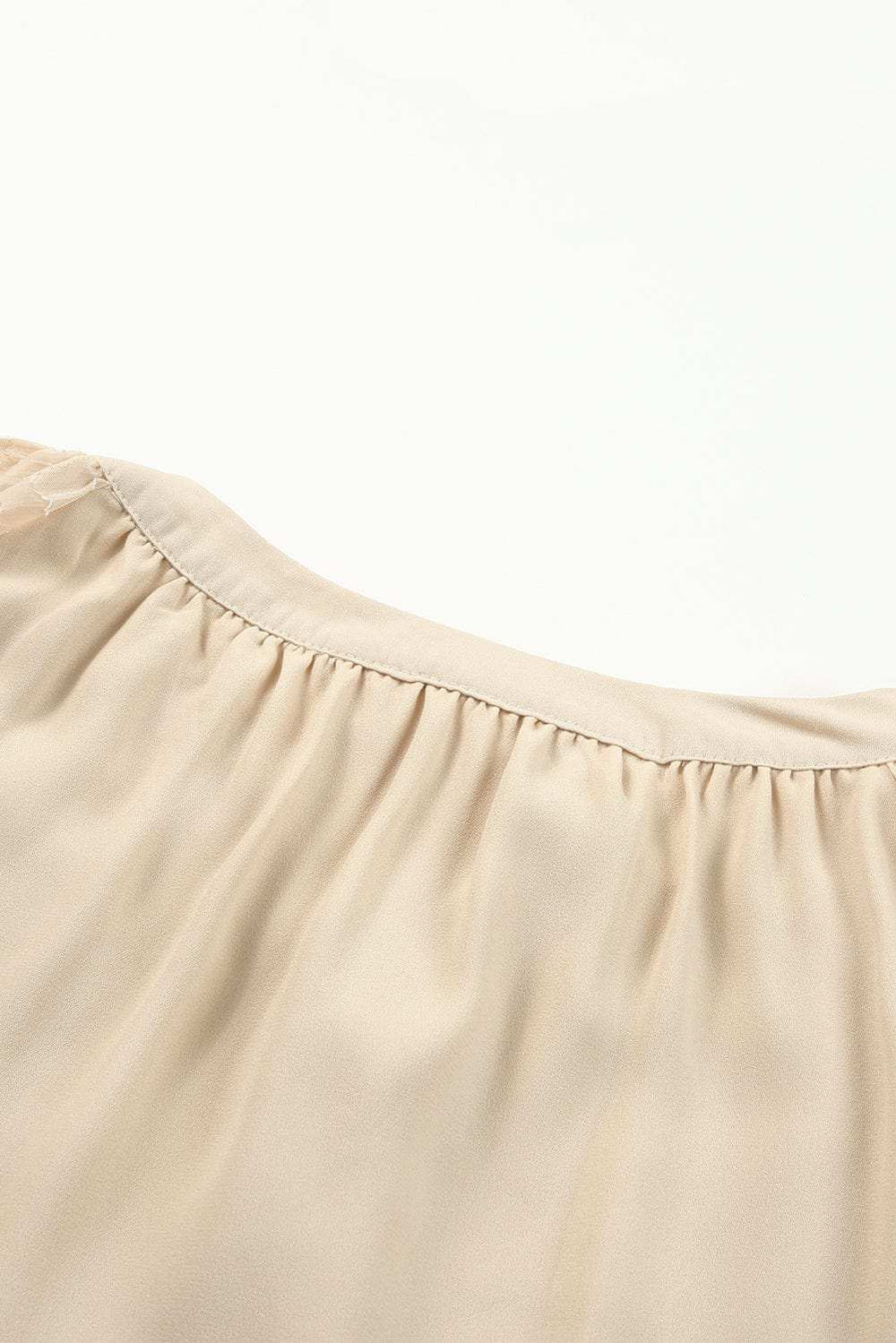 Tassel Tie Neck Long Sleeve Blouse - Trendsi - Flyclothing LLC