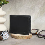 Classic Black Leather Wallet - Classy Leather Bags - Flyclothing LLC