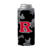 Rutgers Black Camo 12oz Slim Can Coolie - Logo Brands - Flyclothing LLC