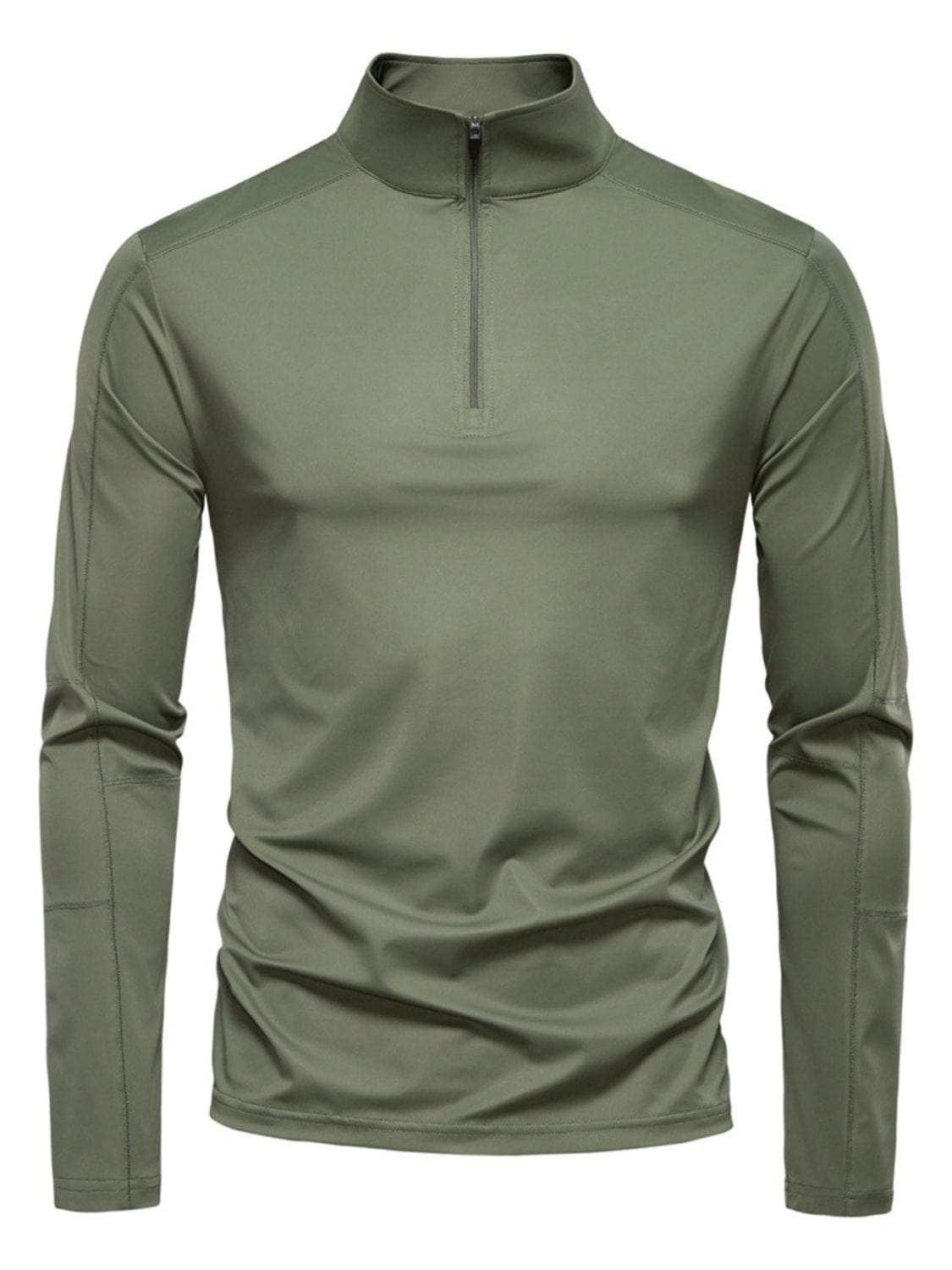 Men's Sun Protection Long Sleeve Half-Zip T-Shirt - Trendsi - Flyclothing LLC