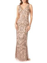 Lara 29530 - Stylish Cowl Draped Back Dress