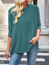 Relaxed Fit Half Sleeve T-Shirt - Trendsi - Flyclothing LLC