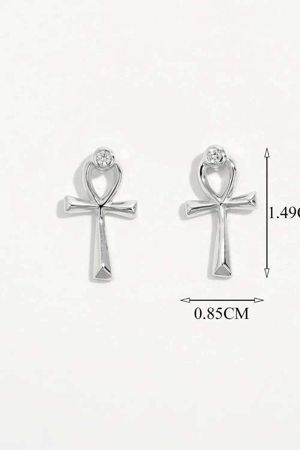 925 Sterling Silver Inland Zircon Earrings - Trendsi - Flyclothing LLC