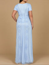 Lara 29606 - Closed Back, Cap Sleeve Dress