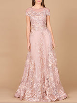 Beautiful Lace Applique A-line Ball Gown | Lara 29619