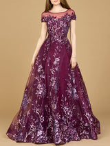 Beautiful Lace Applique A-line Ball Gown | Lara 29619