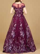 Beautiful Lace Applique A-line Ball Gown | Lara 29619